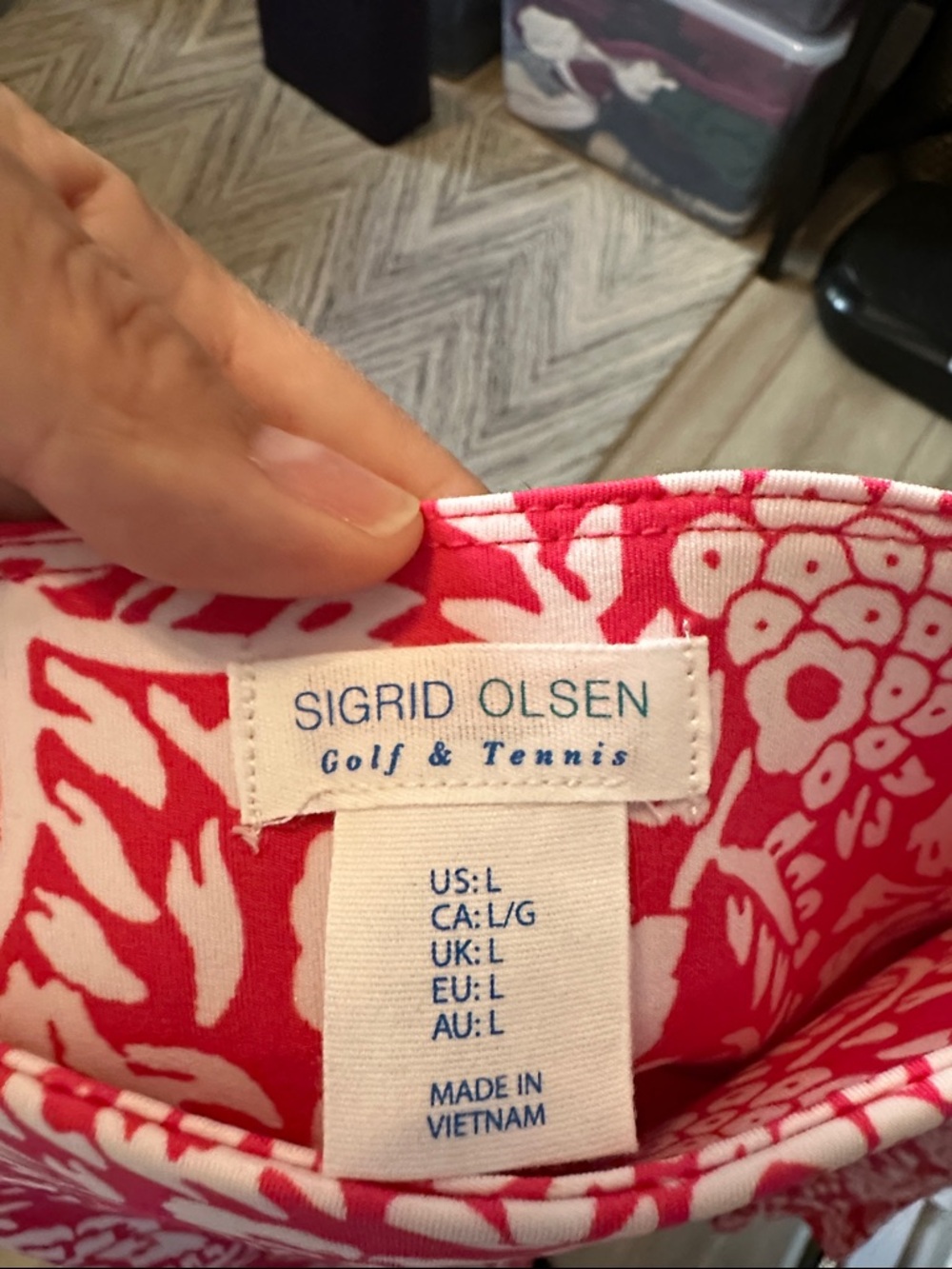 Sigrid Olsen Pink and White Floral Golf Tennis Pickleball Skirt - Picture 2 of 5